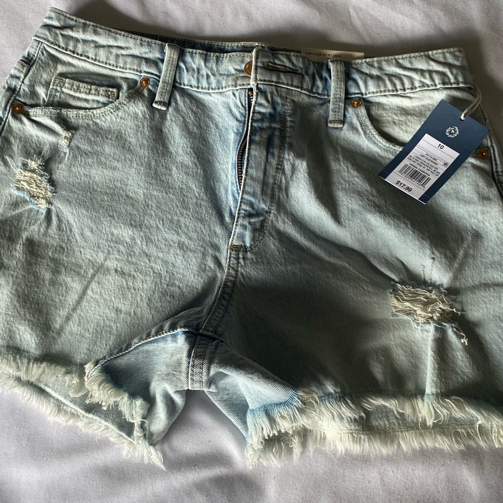 Frayed Jean Shorts